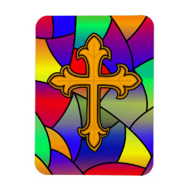 Íman Vidro e cruz manchados