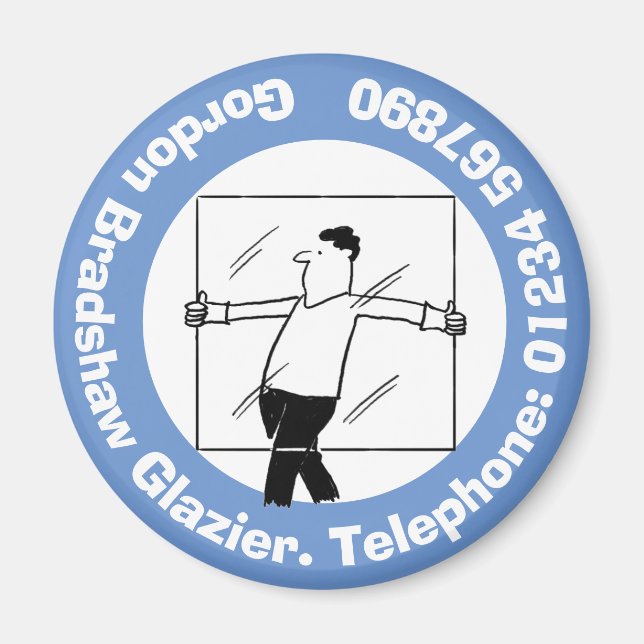 Íman Vidro e Vidro do Windows para o Glazier. (Frente)