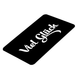 Íman Viel Glück Língua alemã com boa sorte