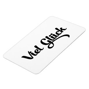 Íman Viel Glück Língua alemã com boa sorte