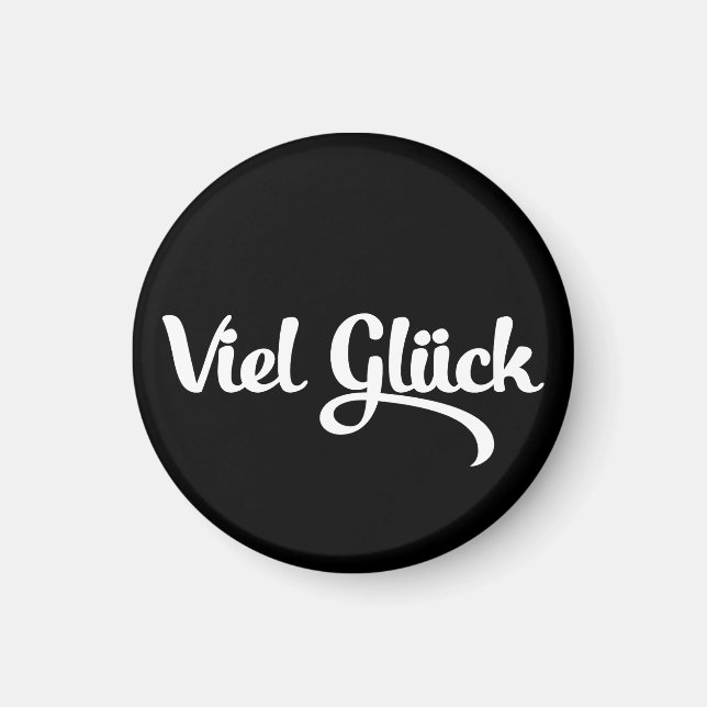 Íman Viel Glück | Língua alemã com boa sorte (Frente)