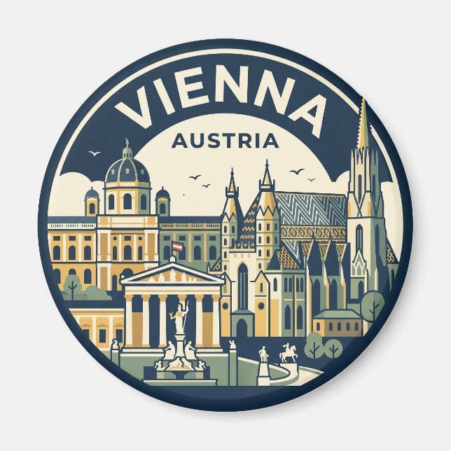 Íman Viena Áustria (Frente)