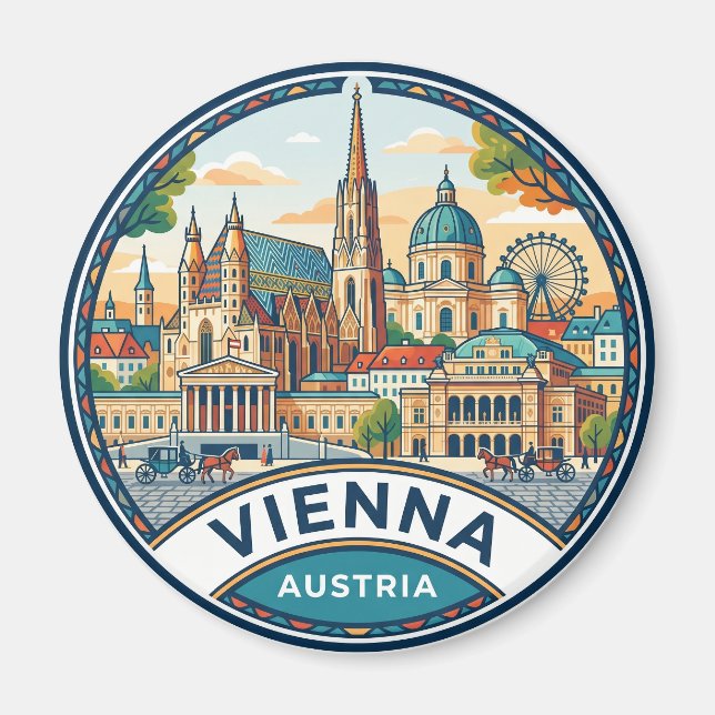 Íman Viena Áustria (Frente)