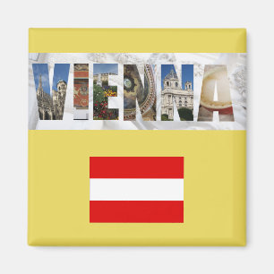 Íman Viena Áustria Bandeira Viagem Fotografias