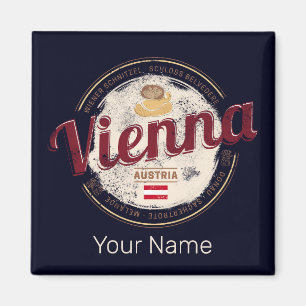 Íman Viena Áustria Vintage Capital Viennese Melange