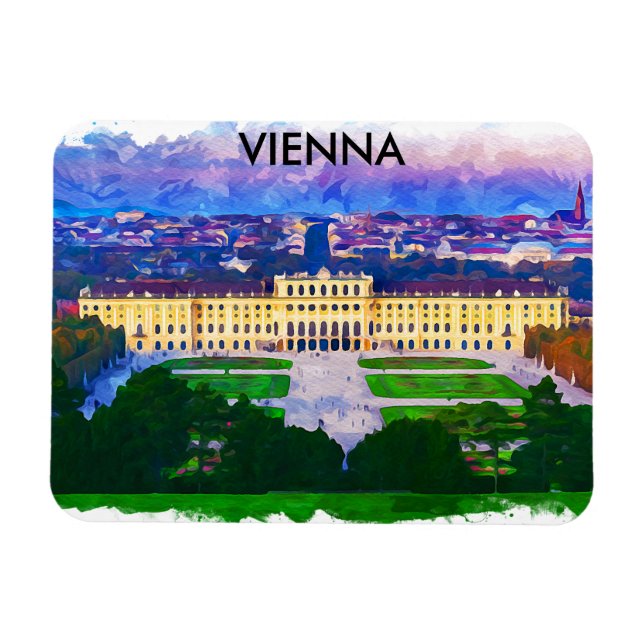 Íman Viena Áustria Vista histórica da cidade (Horizontal)