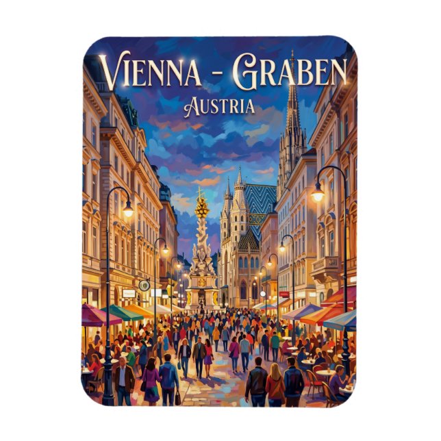 Íman Viena - Graben Áustria (Vertical)