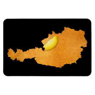 Íman Viennese Schnitzel - Mapa Da Áustria