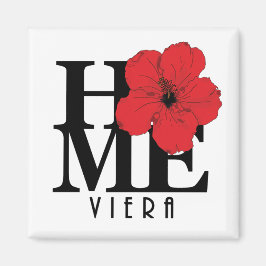 Íman Viera HOME Red Hibiscus Magnet