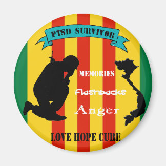 Íman Vietname PTSD Survivent Magnet
