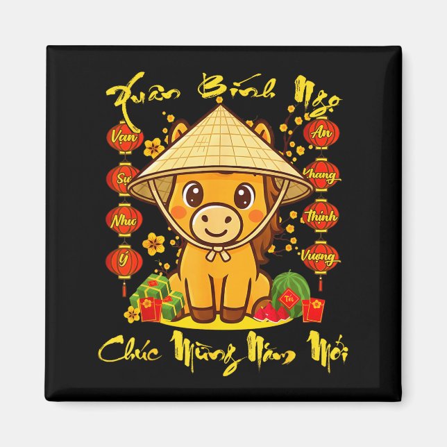 Íman Vietnamese Lunar New Year - Tet 2026 Year Of The H (Frente)