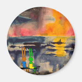 Íman vigiar o pôr do sol