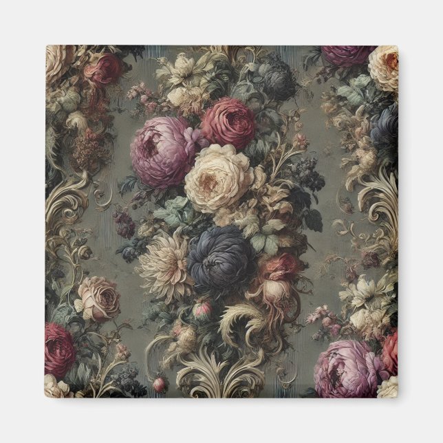 Íman Vigília Selvagem - Floral Gótico (Frente)