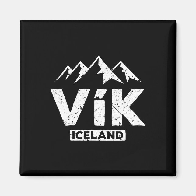 Íman Vik Islandês Pride Black Sand Beaches Gla (Frente)