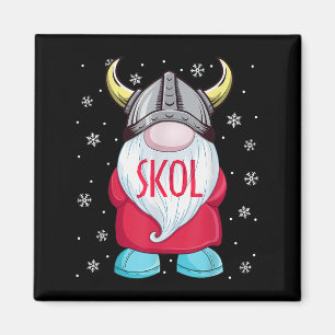Íman Viking Gnomo Skol Natal Norse Pajama Me Viking