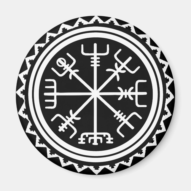 Íman Viking Vegvisir Compass (Frente)