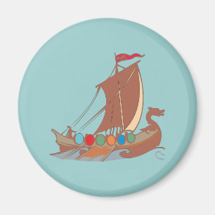 Íman Vikings dragon vikingo barca de dragão boat