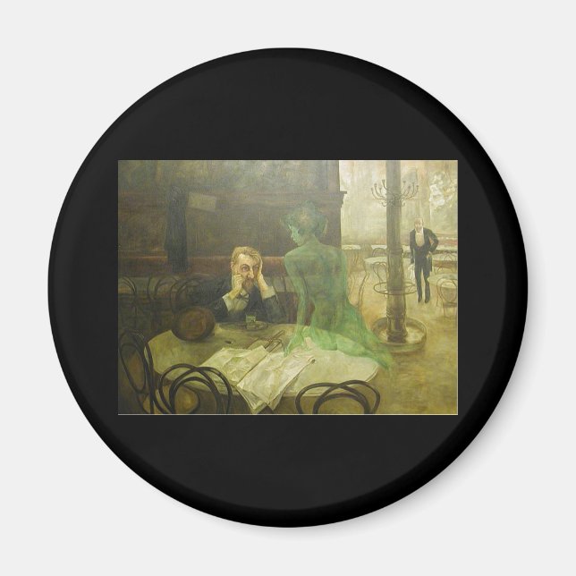 Íman Viktor Oliva. Absinthe Drinker (Frente)