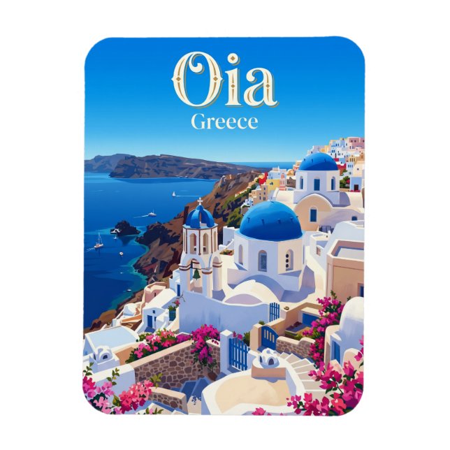 Íman Vila de Oia Grécia (Vertical)