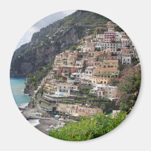 Íman Vila de Positano no ímã redondo da costa de Amal