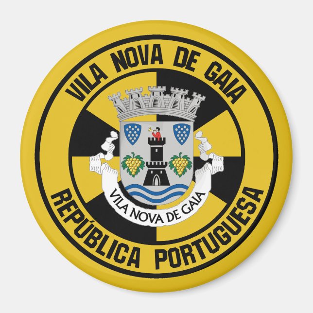 Íman Vila Nova de Gaia Round Emblem (Frente)