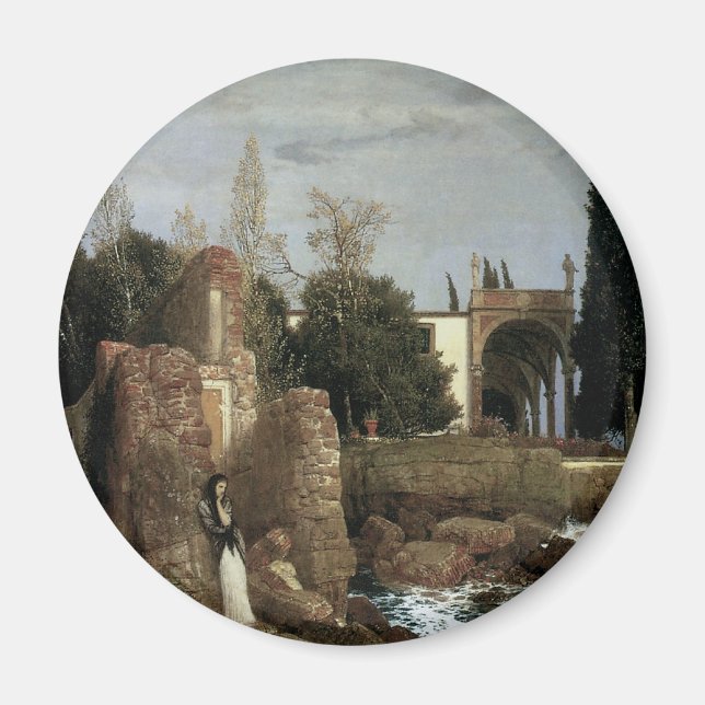 Íman Villa By Sea by Arnold Bocklin, Symbolism Art (Frente)