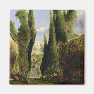 Íman Villa D'Este, Tivoli (óleo na canvas)