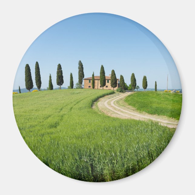 Íman Villa fazenda com ciprestes na Toscana (Frente)