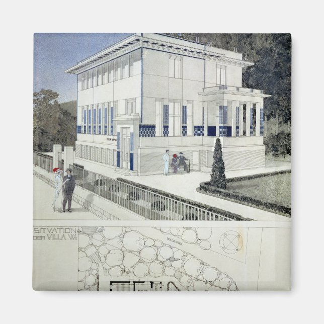 Íman Villa Wagner, Viena (Frente)