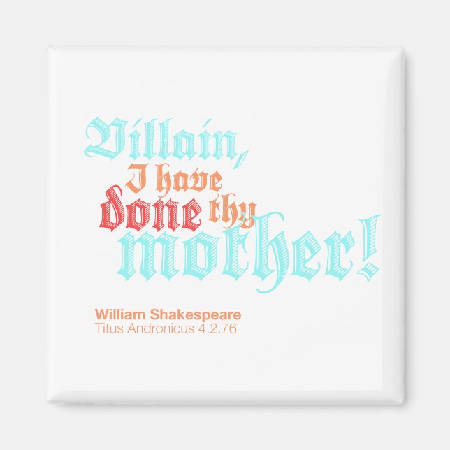 Íman Villain, fiz a tua mãe! (Frente)