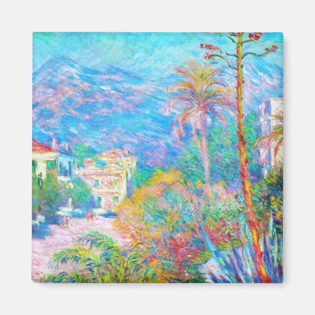 Íman Villas em Bordighera Claude Monet (Frente)