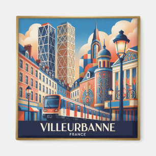 Íman Villeurbanne França Gratte-Ciel Cidade Colagem