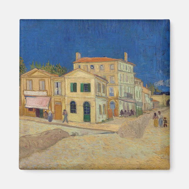 Íman Vincent van Gogh - A Casa Amarela / A Rua (Frente)
