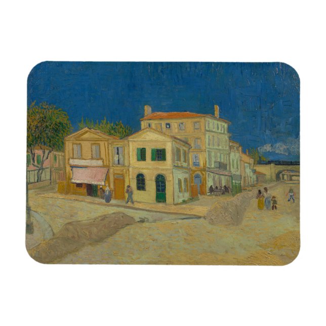 Íman Vincent Van Gogh, A Casa Amarela, A Rua (Horizontal)