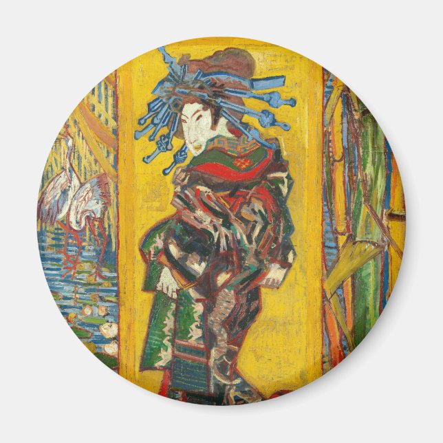 Íman Vincent Van Gogh A cortesã após Eisen (Frente)