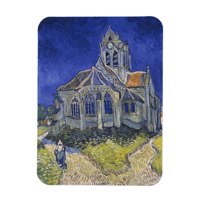 Íman Vincent Van Gogh, a Igreja dos Auvers (Vertical)