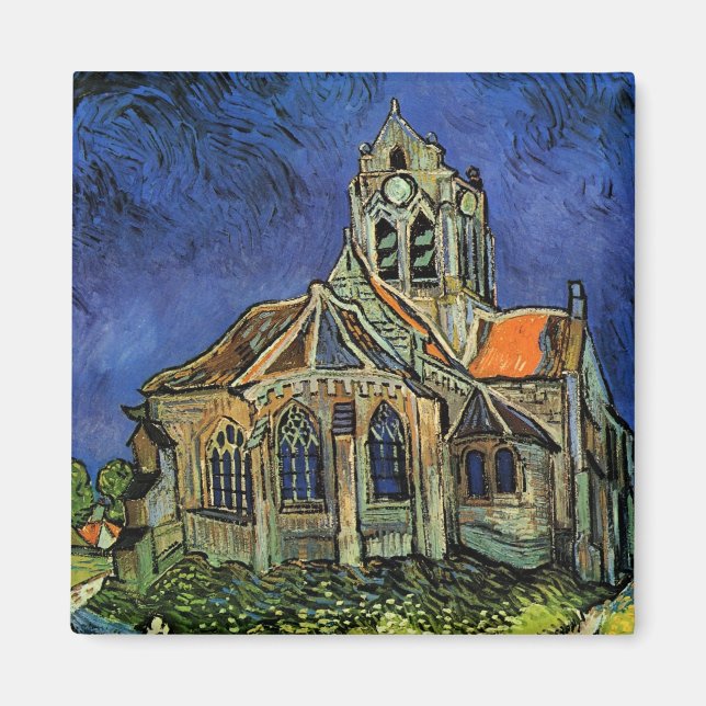 Íman Vincent van Gogh - A Igreja em Auvers (Frente)