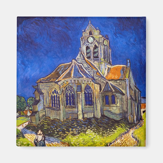 Íman Vincent van Gogh - A Igreja em Auvers (Frente)