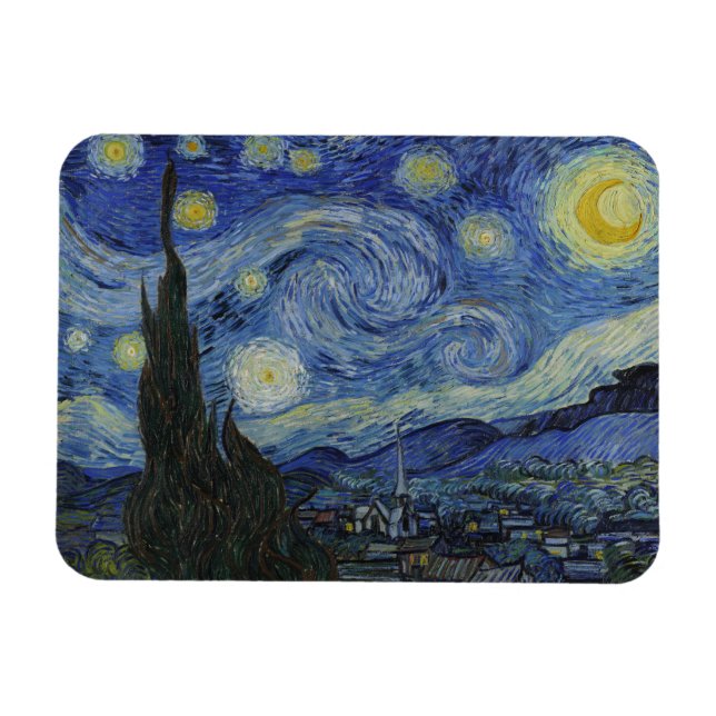 Íman Vincent Van Gogh, A Noite Estrelada (Horizontal)