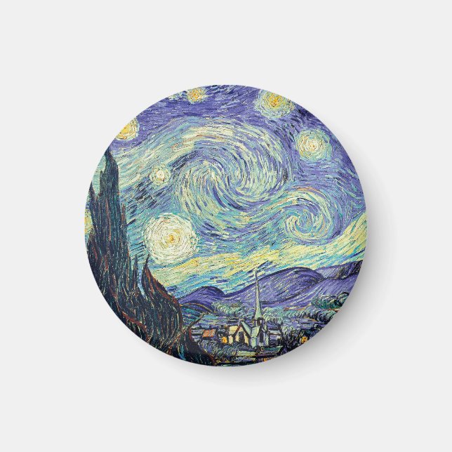 Íman Vincent Van Gogh A Noite Estrelada   (Frente)