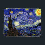 Íman Vincent Van Gogh - A Noite Estrelada Arte Fina<br><div class="desc">A Noite Estrelada de Vincent Van Gogh. Óleo sobre tela de 1889, A Noite Estrelada foi pintada enquanto Van Gogh estava no asilo em Saint-Remy, França, e é considerada uma de suas maiores obras-primas. Embora seja uma cena noturna, foi pintada durante o dia e representa a vista da janela do...</div>