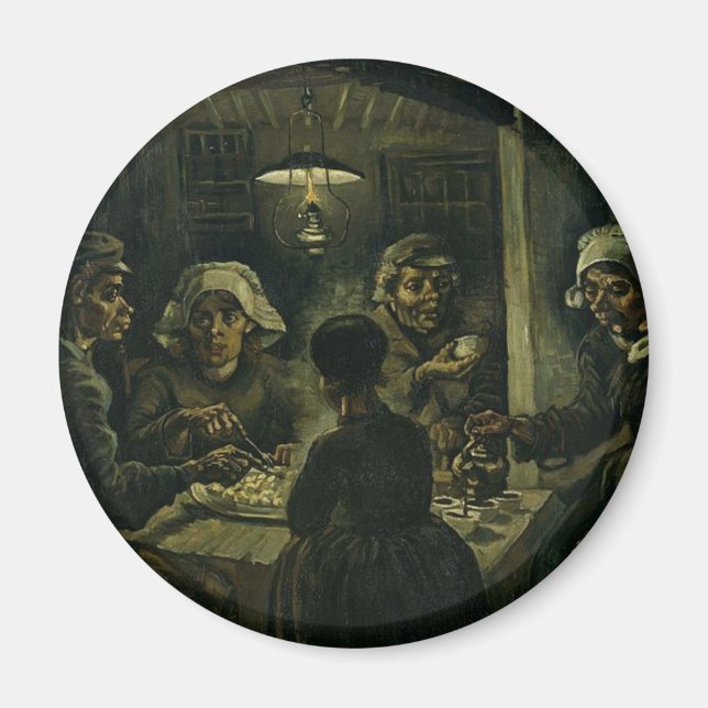 Íman Vincent Van Gogh A Pintura Dos Comedores De Batata (Frente)