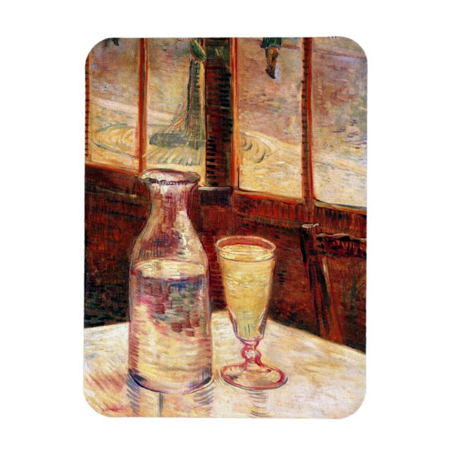 Íman Vincent Van Gogh - A Vida Estática com Absinthe (Vertical)