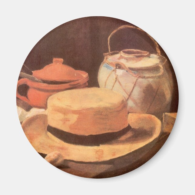 Íman Vincent van Gogh - A Vida Estática com o Chapéu Am (Frente)