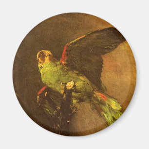 Íman Vincent van Gogh - Ainda vive com papagaio verde