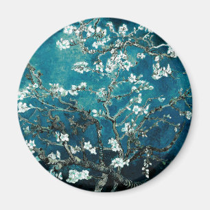 Íman Vincent Van Gogh Almond Blossoms Dark Teal