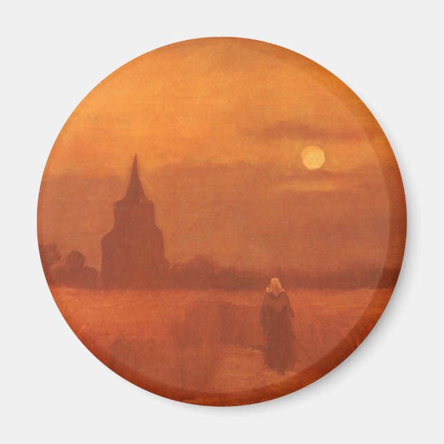 Íman Vincent van Gogh - Antiga Torre nos Campos (Frente)