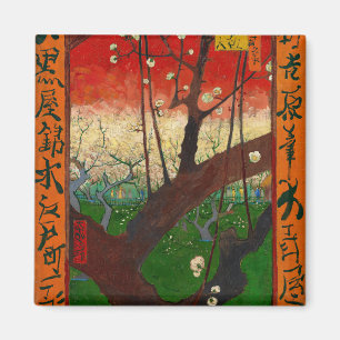 Íman Vincent van Gogh - Árvore florescente de ameixa