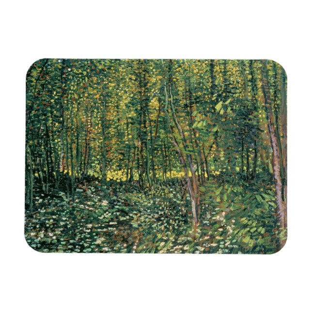 Íman Vincent van Gogh | Árvores e Subcrescimento, 1887 (Horizontal)
