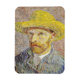 Íman Vincent van Gogh - Autorretrato com Chapéu de Pal